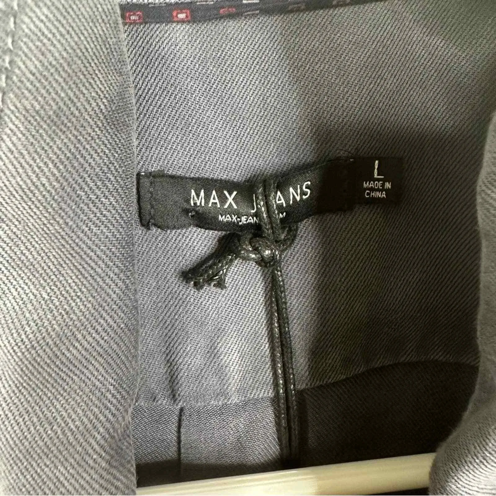 NEW Max Jeans 100% Tencel Snap Button Front Shift Dress Women's Size Large - Image 5