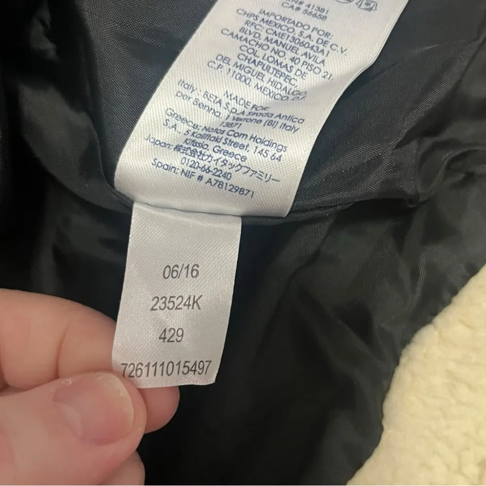 CHAPS Women's‎ Black Faux Leather Mid-Length Motorcyle Jacket XL | EUC - Image 8