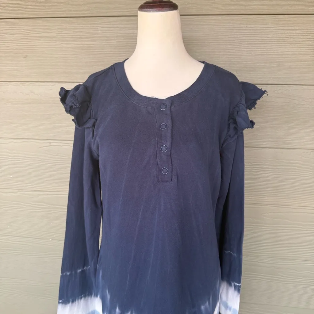 Z Supply Black Iris Tie Dye Maxi Dress - Image 3