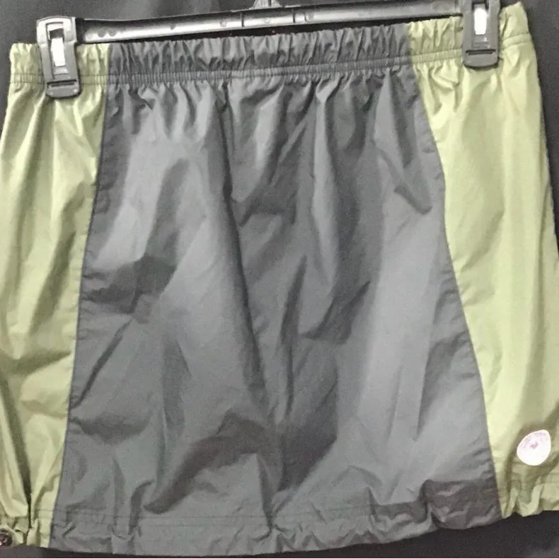 Nike Sportswear Icon Clash Colorblock Drawstring Skirt Black/Green SZ M - Image 5