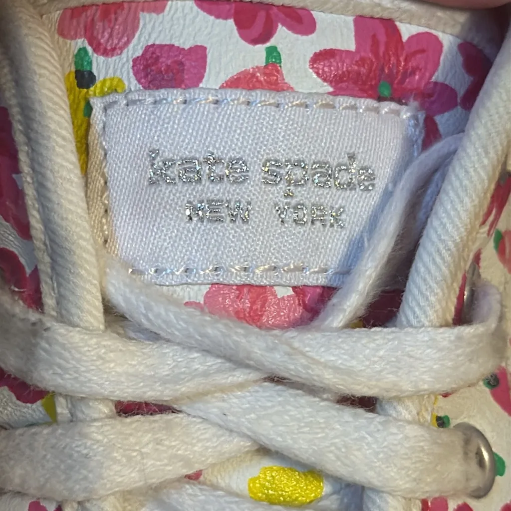 Kate Spade x Keds Kickstart Sneakers Size 8.5 Pink Ditsy Floral Twee - Image 6