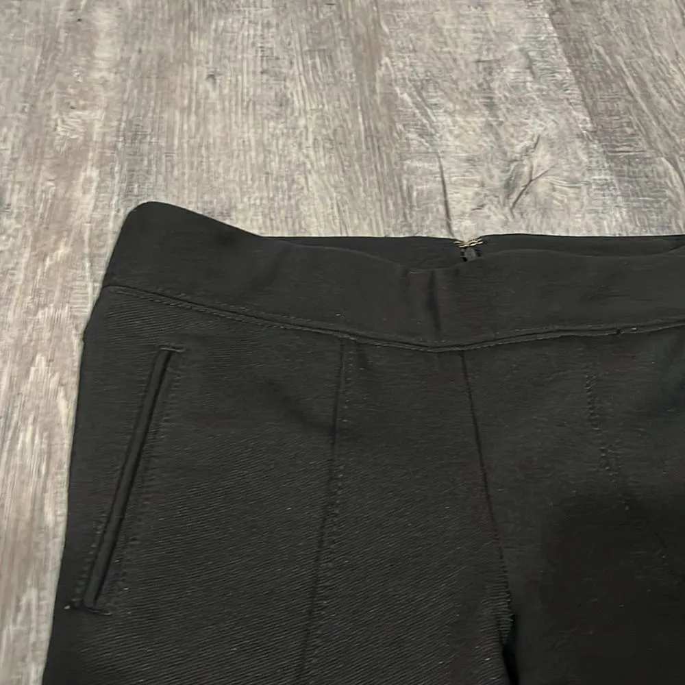 Express dress skinny black pants unique front stitched hem ankles w/ zipper 00 - Image 7