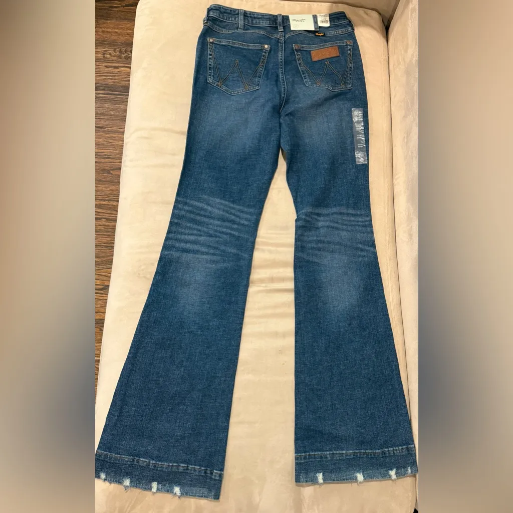 Wrangler‎ Women’s Retro High Rise Trouser Wide Leg Jean Size 30X36 - Image 2