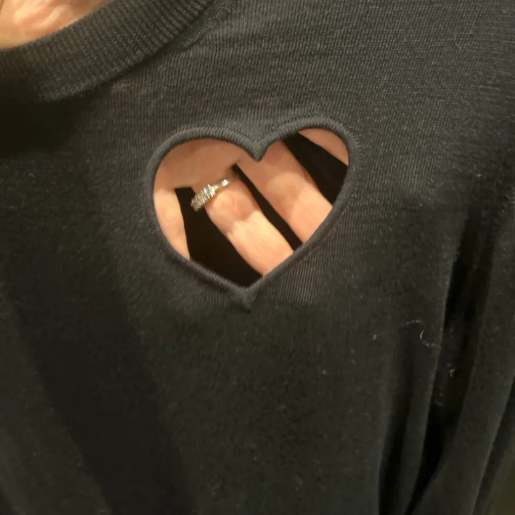 PROENZA SCHOULER Heart Cut Out Pullover Size M - Image 2