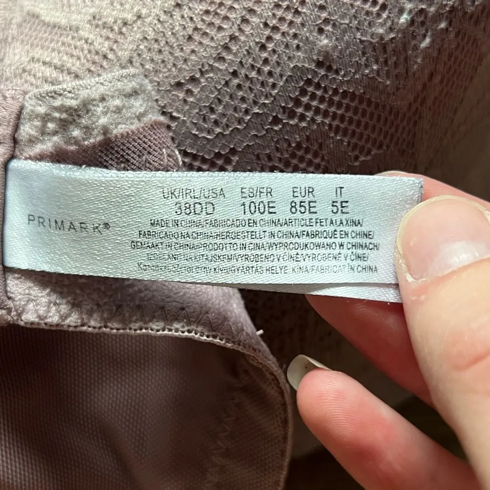 Primark Elegant Lace Bra Set - White & Purple - Image 7