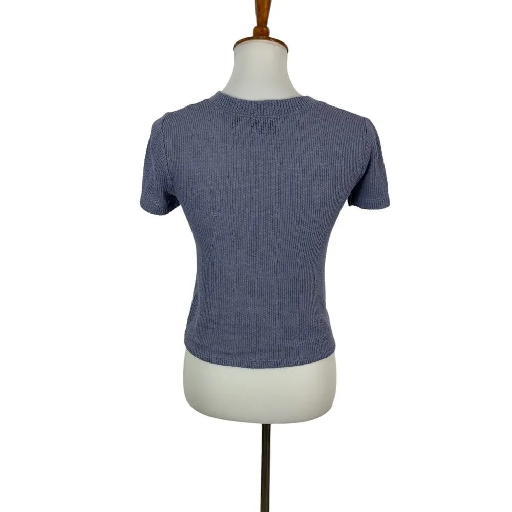 Our From Under Medium Short Sleeve Top‎ Urban Outfitters Y2K Basic Essential - Image 4