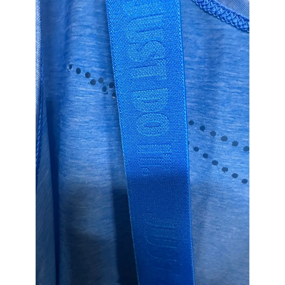 Nike DRI-FIT RacerBack Tank Top Just Do It Shirt Blue Womens Size Small Athletic - Image 3