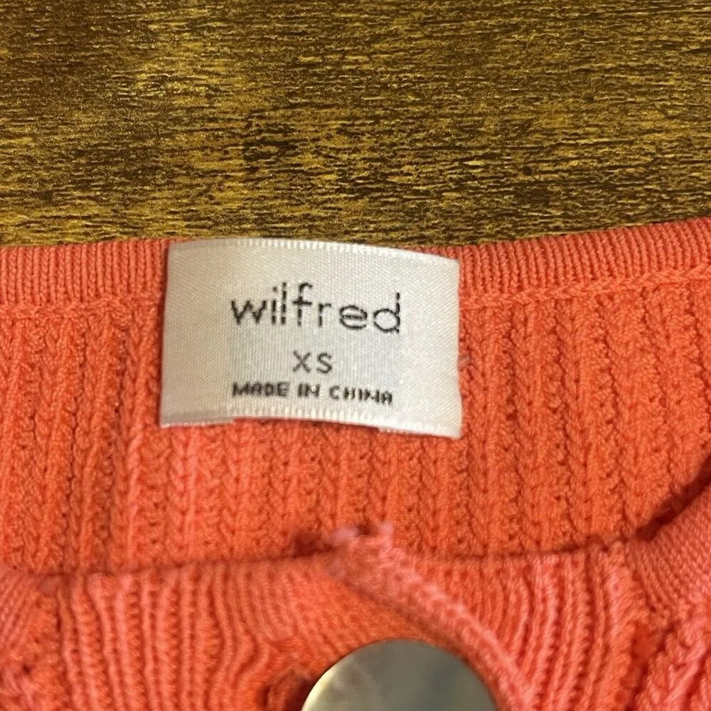 Wilfred Aritzia Womens Cropped Top Sweater Sz XS Boho Soft Girl Festival Beach - Image 13