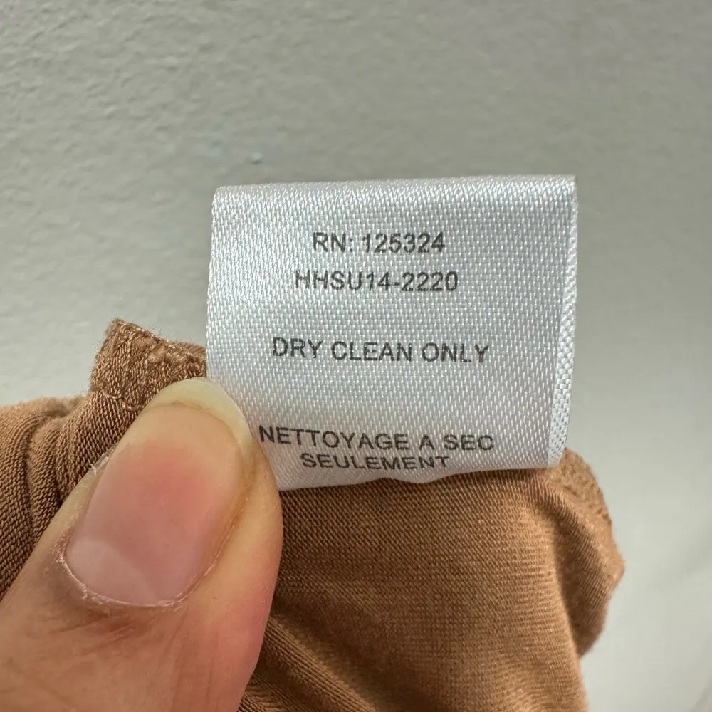 Haute Hippie Draped Nude Beige Maxi Dress XS Resortwear - Image 7