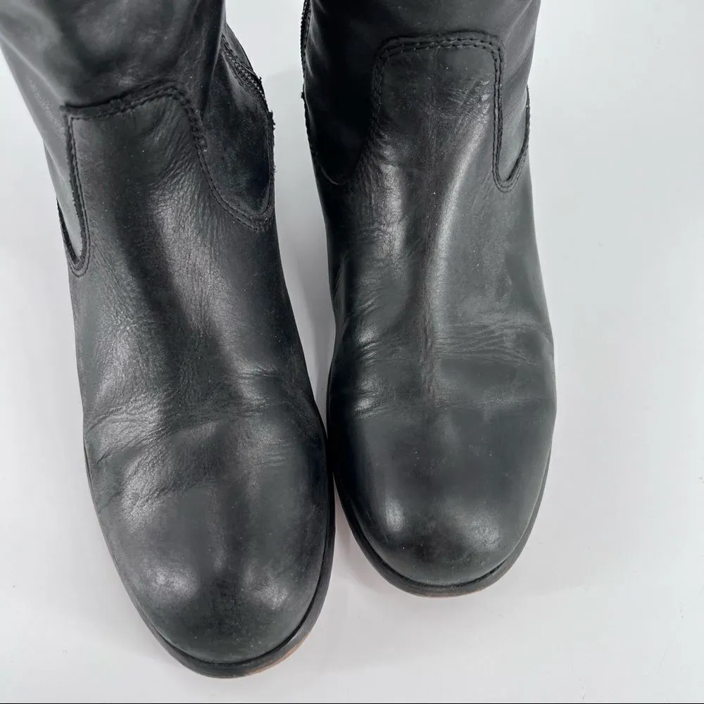 Kenneth‎ Cole Black Leather riding Boots Size 7.5 - Image 5