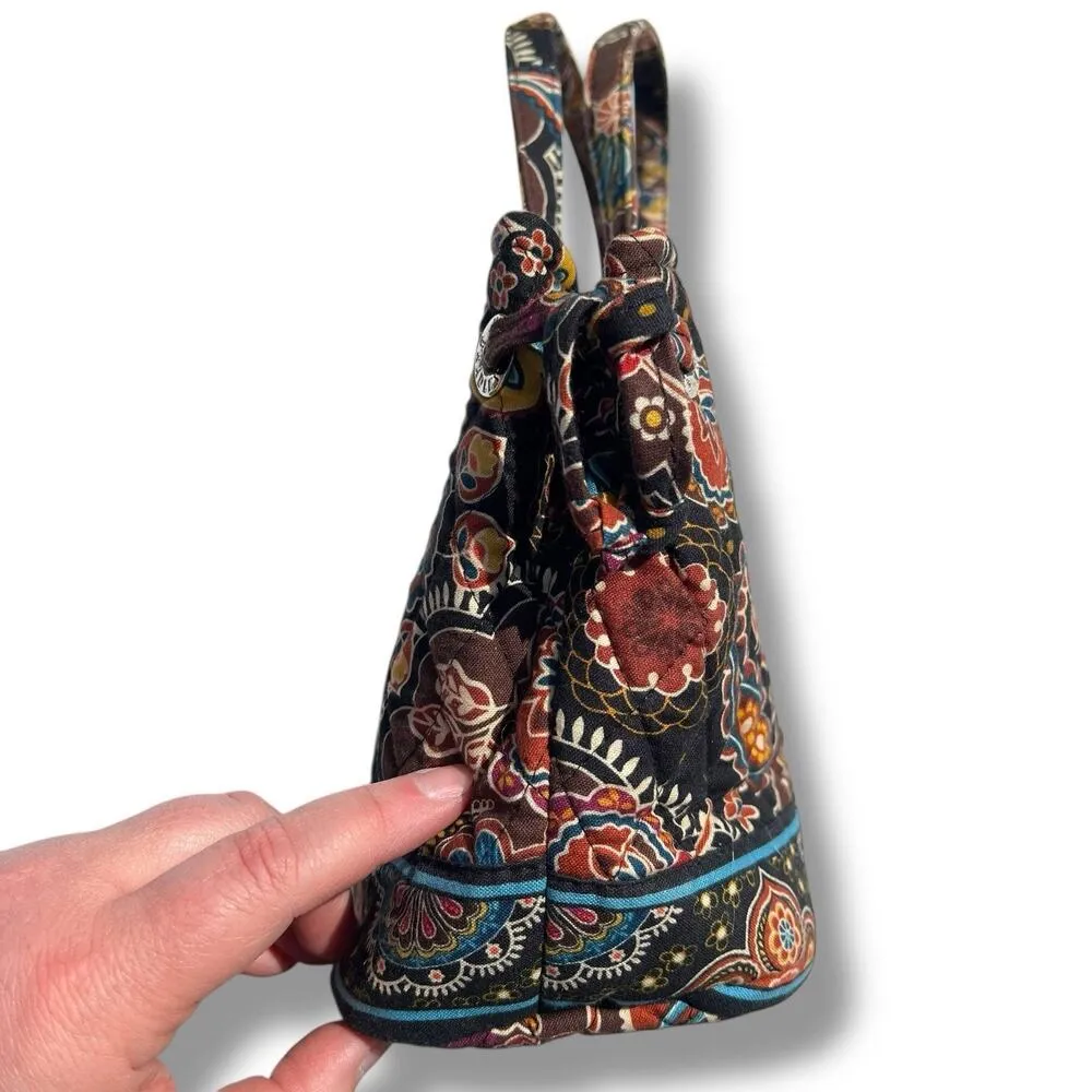 Vera Bradley Sherry Purse Bag Retired Kensington Pattern Brown Paisley Quilted - Image 2