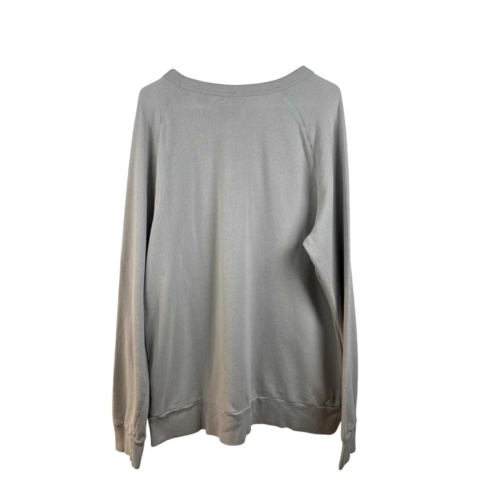 Seek Discomfort Peace Seeker Graphic Print Pullover Crewneck Sweatshirt‎ Gray Size L - Image 6