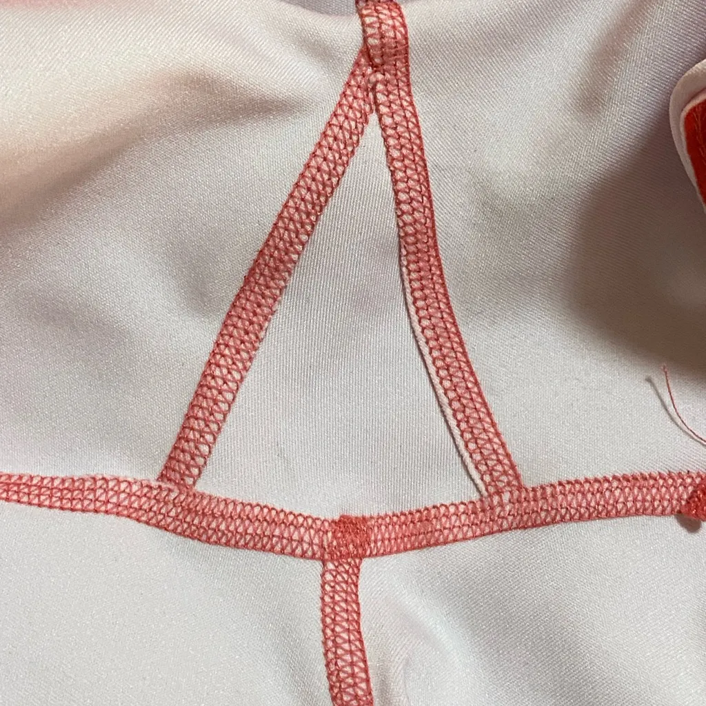 Vogo Persimmon Orange Floral Pleated Skort Skirt Tennis Golf Pickleball - Image 9