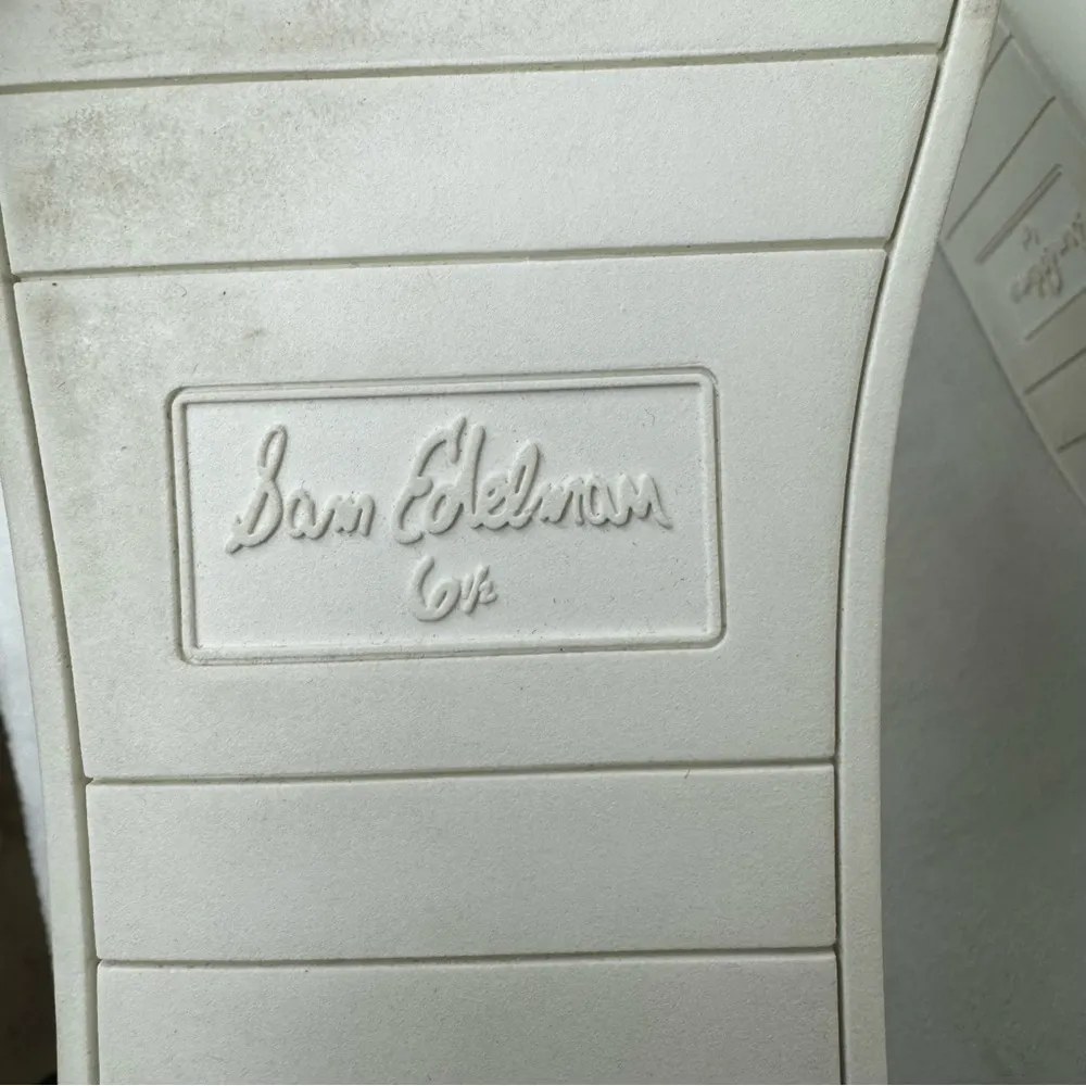 Sam Edelman Ethyl Lace Up Low Top Sneakers Bright White Leather 6.5 - Image 8