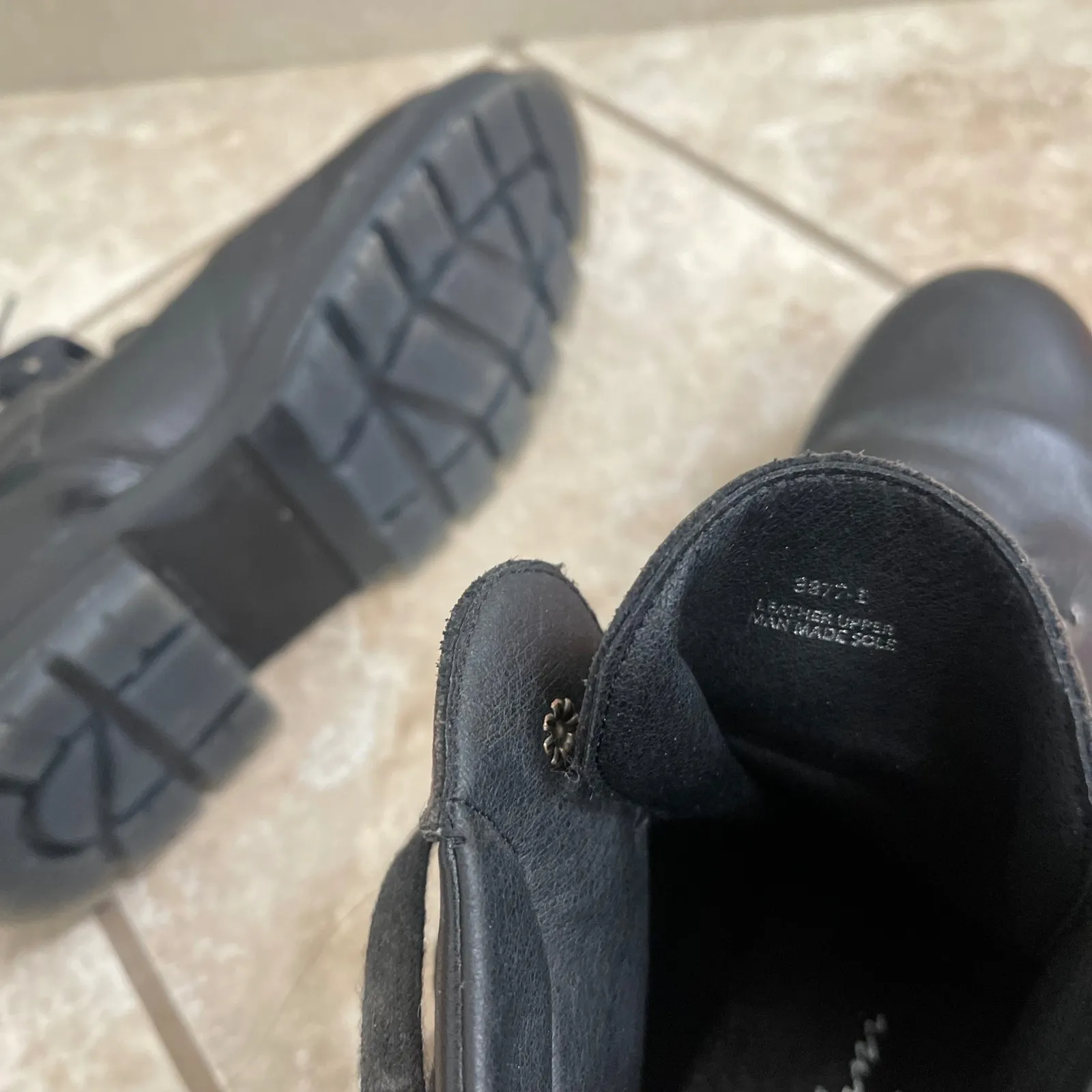 Avellini Made in Spain Leather Ankle Boots Women's Black Lace Up Size 40/usa 9 - Image 13