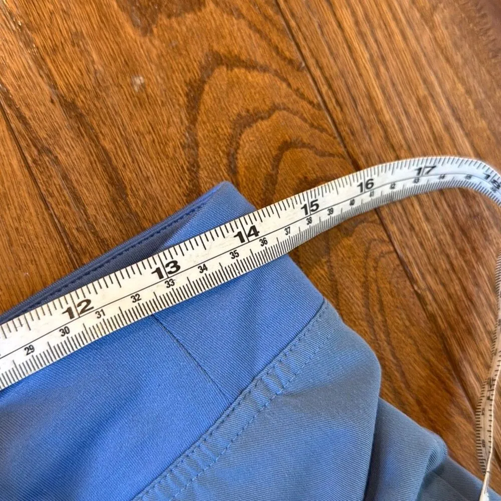 Figs Technical Collection blue high rise pockets scrubs small - Image 7