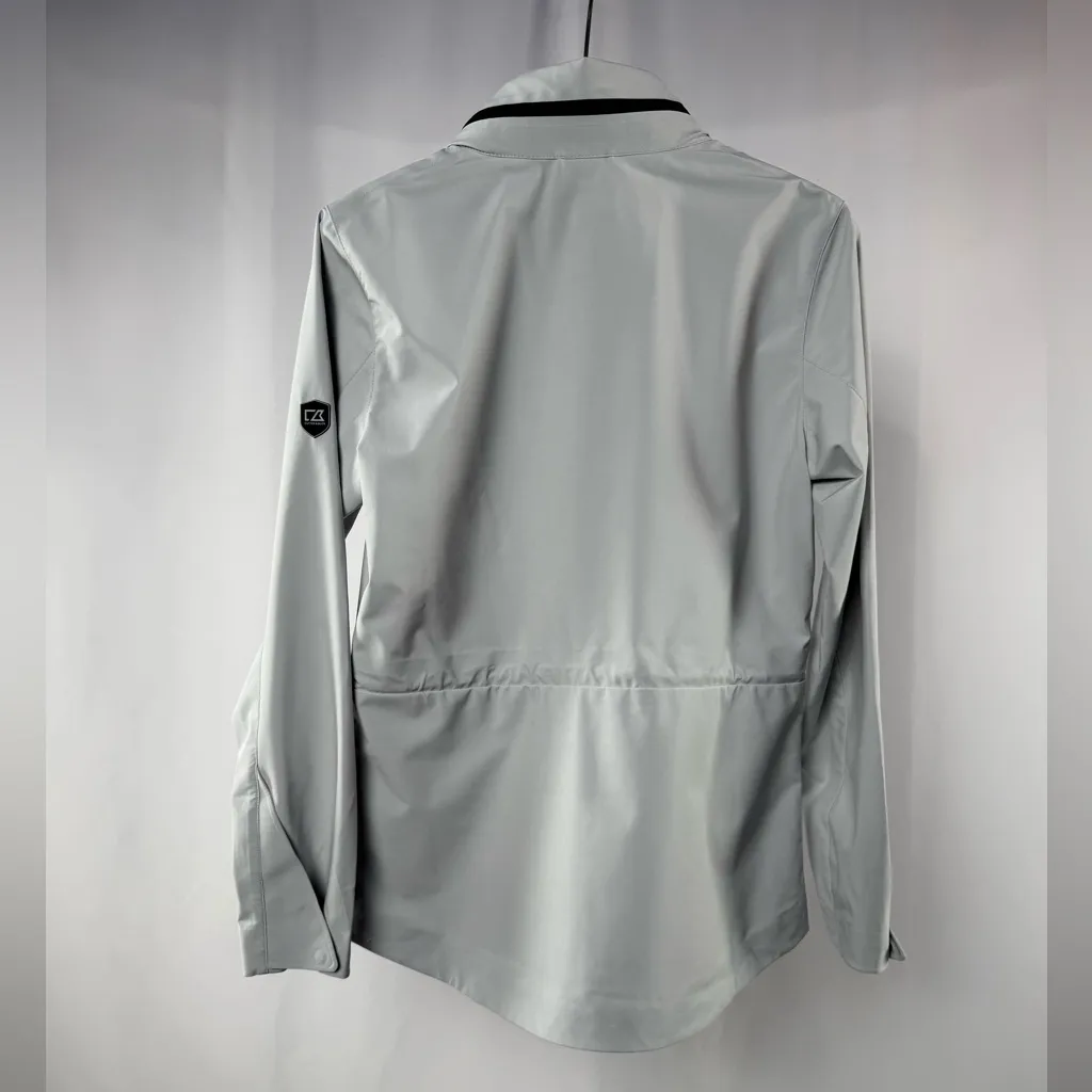 Cutter & Buck Vapor Water Repellent Stretch Full Zip Rain Jacket in Gray Size S - Image 4
