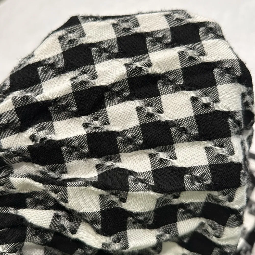 Vintage California connection, Inc Black and White Checkered A - Image 8