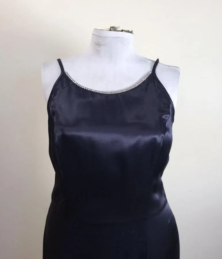 Vintage Gunne Sax Navy Blue Maxi Dress - Image 6