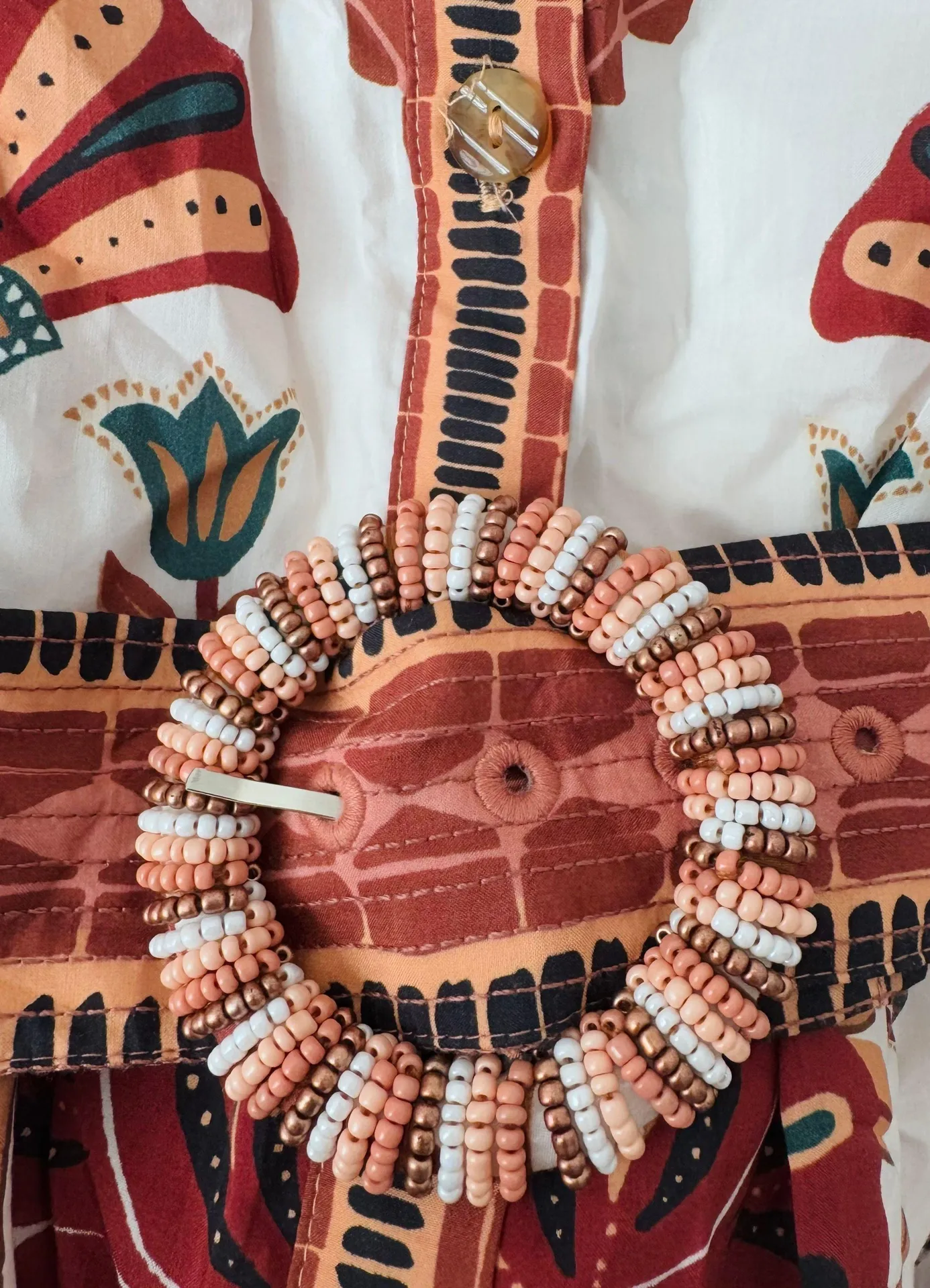 Cream Riad Mini Ruffle Dress, Size XXS - Image 11