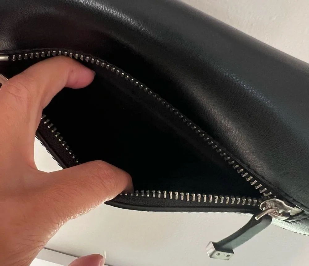 Rebecca Minkoff Astor saddle bag crossbody leather black - Image 9