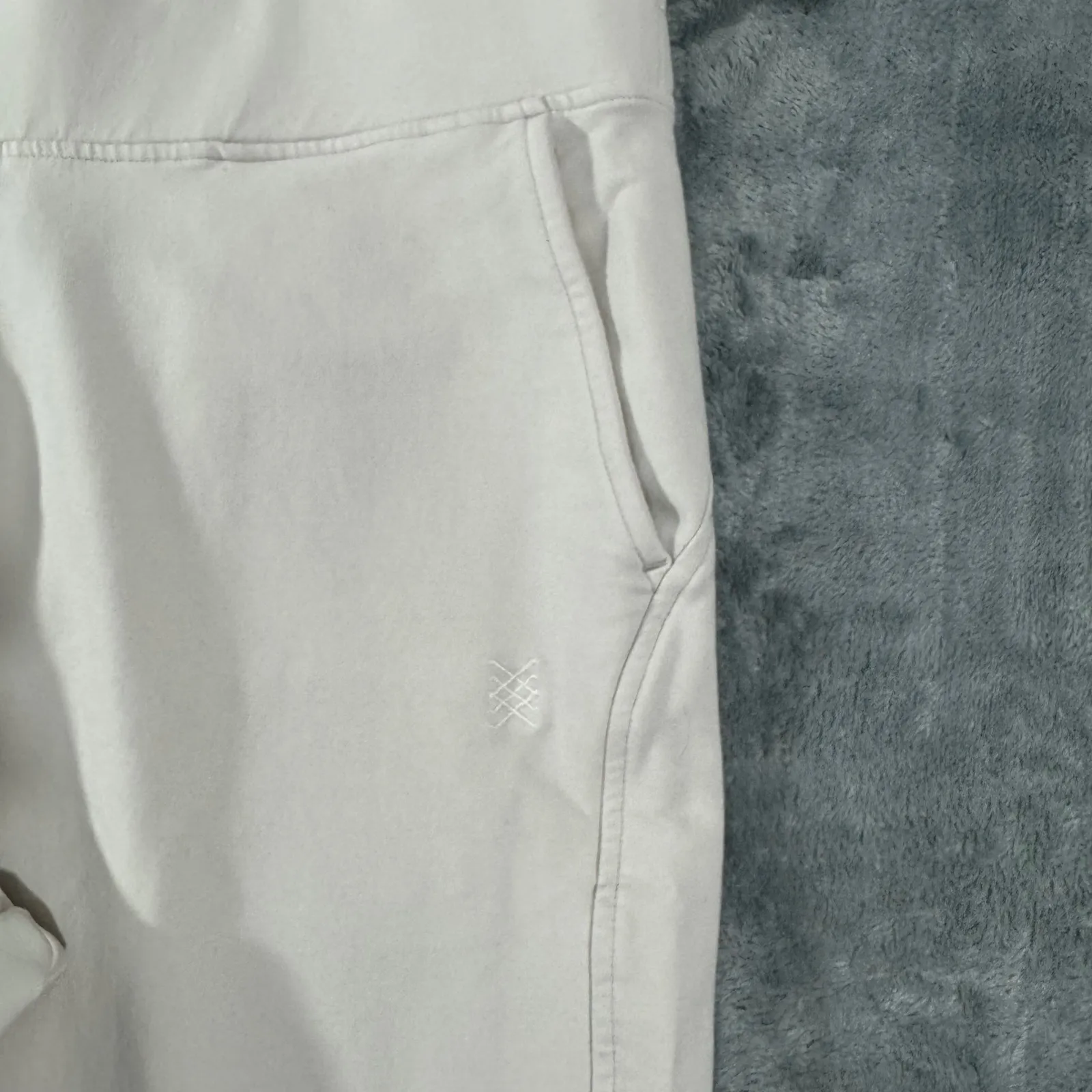 Zestt Million Miles Wide Leg Pant Elastic Waist Drawstring Beige LP Size undefined - Image 5