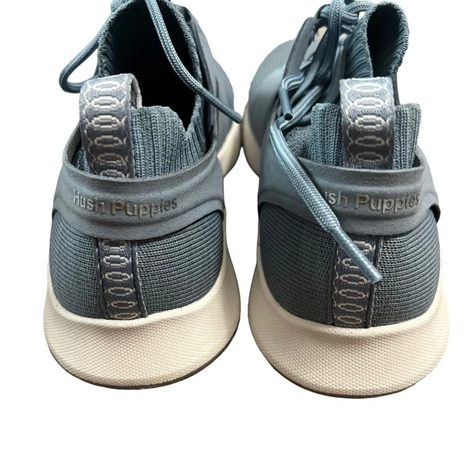 Hush Puppies Women's World Knit Sneaker 8W Dusty Blue NWOB Comfort Walking Shoe - Image 6