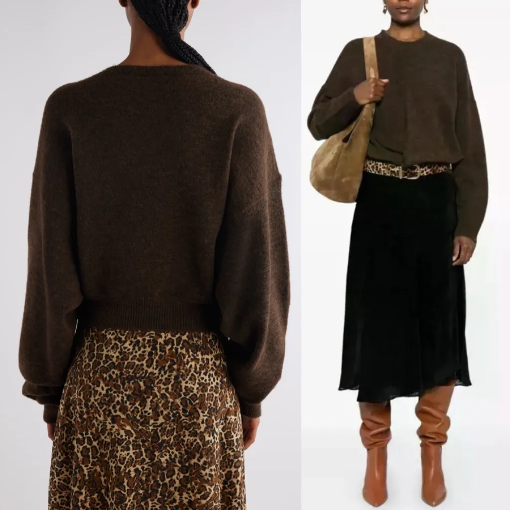 Isabel Marant Kingston Crewneck Sweater Bronze Alpaca Wool Blend US 10 FR 42 NWT - Image 2