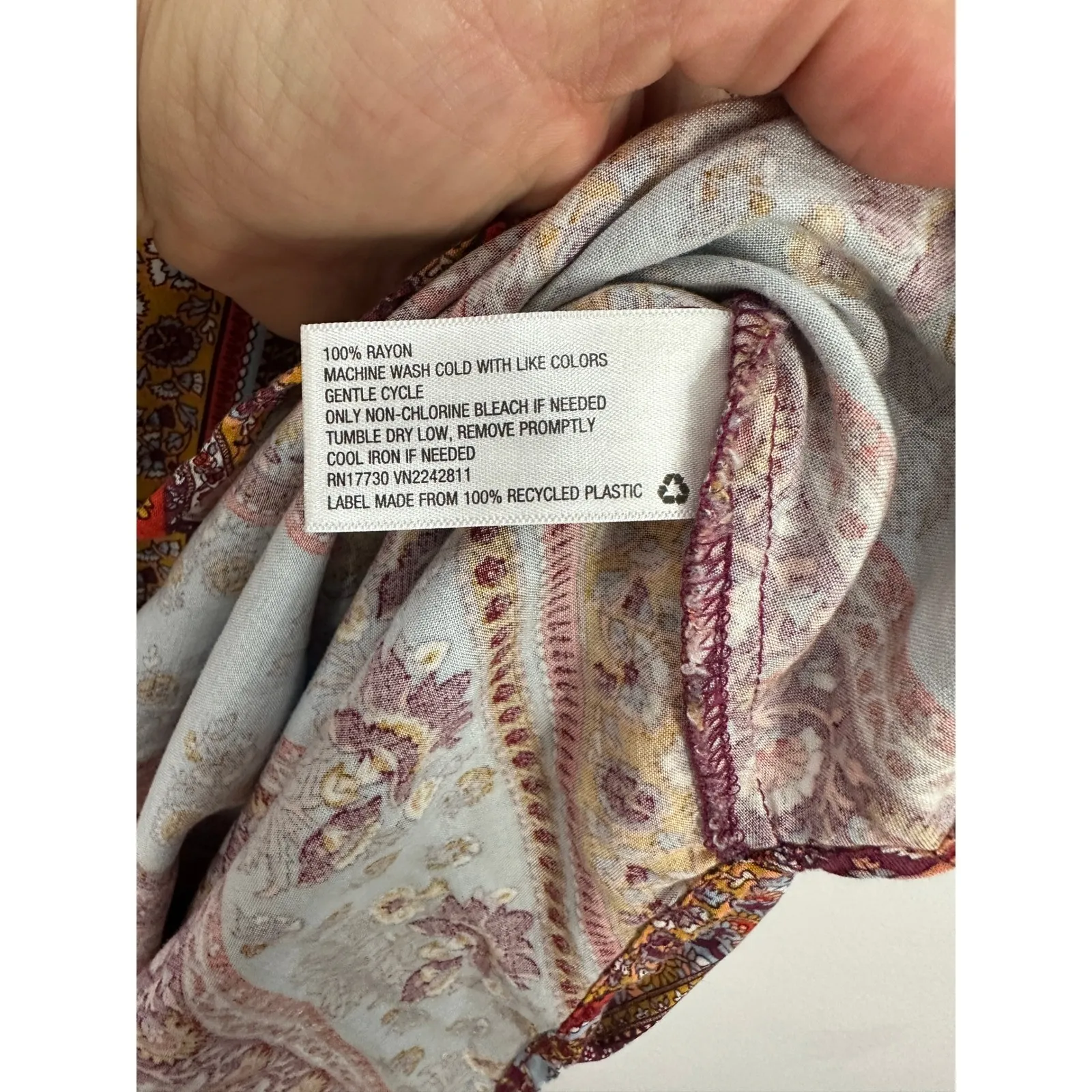 Xhilaration Boho Floral Midi Dress Womens Large Festival Hippie Coastal Beachy - Image 4