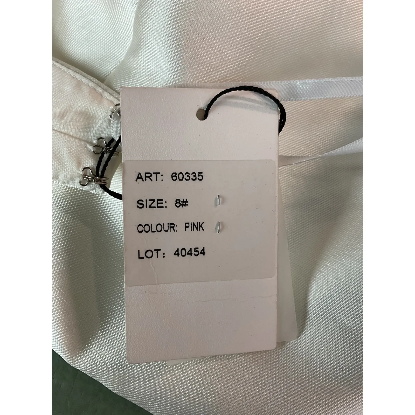 Alyce Paris White Pink Brocade Mermaid Trumpet Gown Formal Evening Dress Size 8 - Image 11