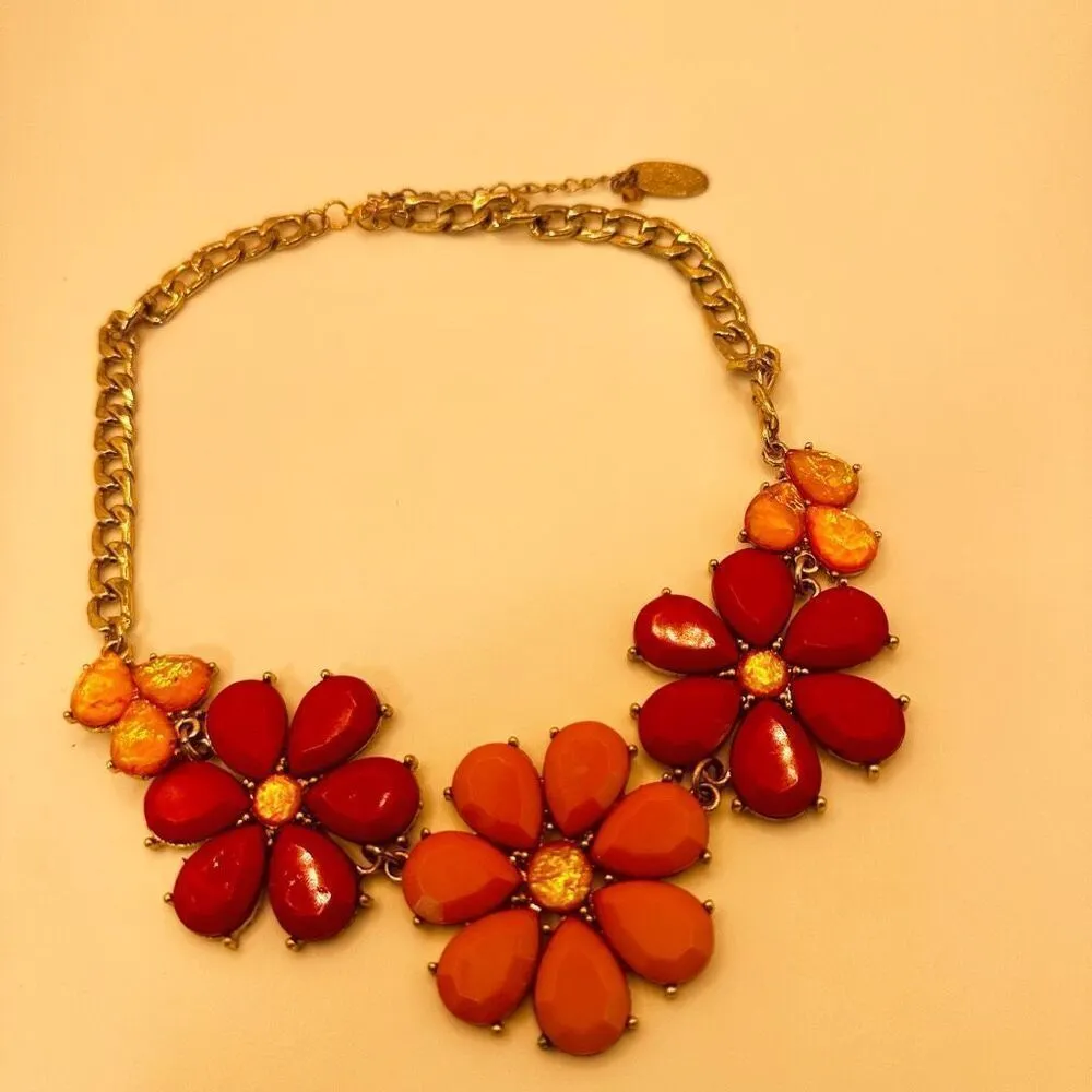 Jules b pink flower statement necklace Pink - Image 9