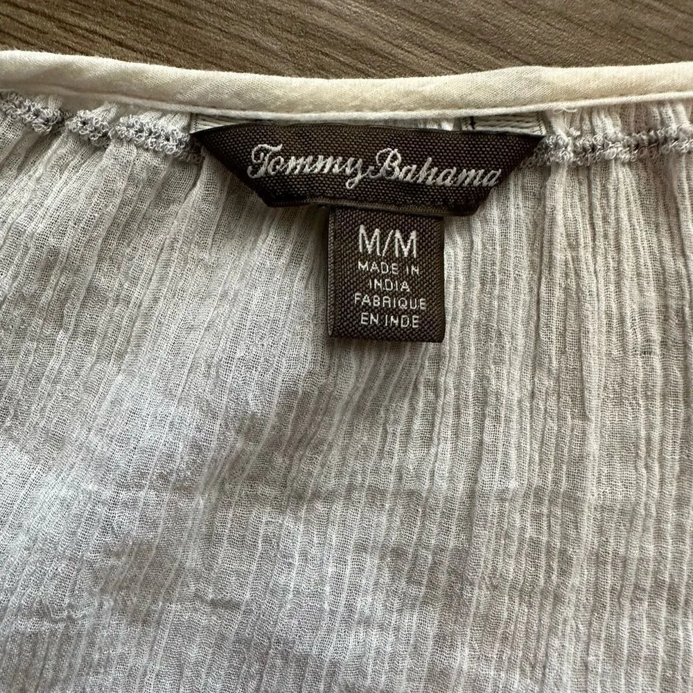 Tommy Bahama Gauze Beaded Blouse - Size M - Image 9