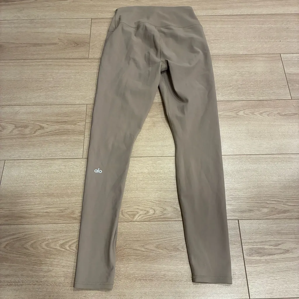 Alo Yoga Women’s Warrior Ripped Legging Tan High Waisted Ankle Size M - Image 6