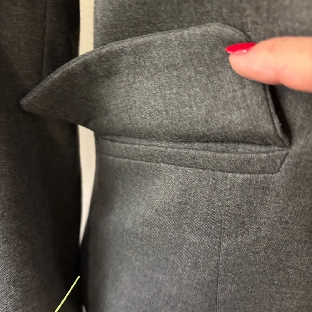 Teenflo Dark Gray Wool Shirt Blazer Size 1 - Image 5