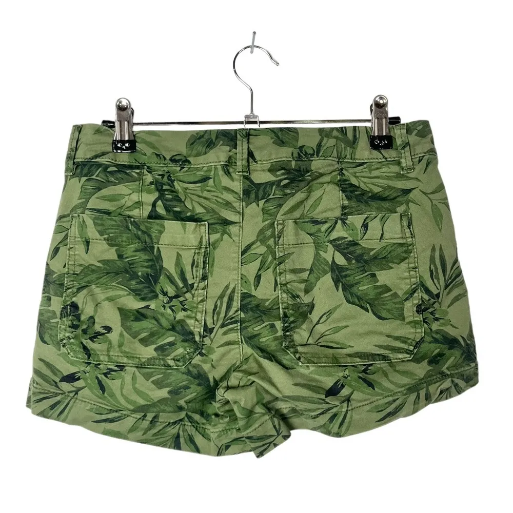 Old Navy Green Tropical Leaf Chino Shorts 0 - Image 3