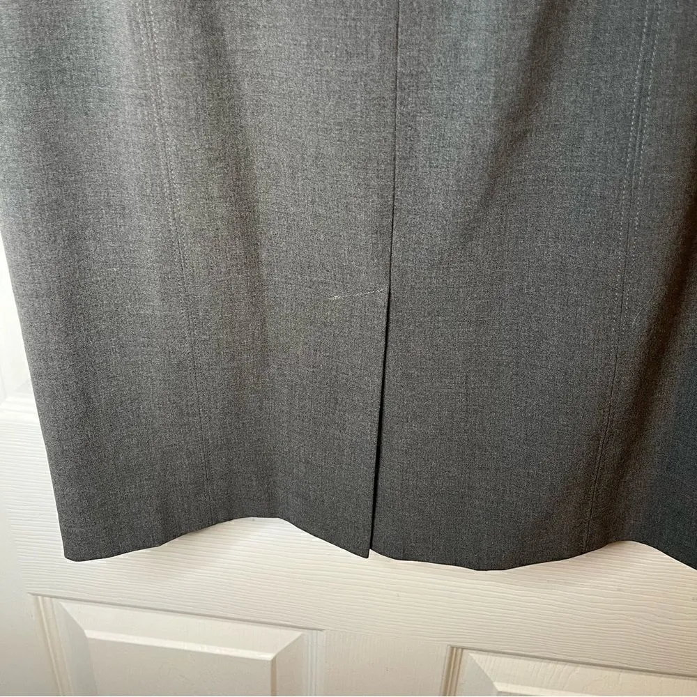 Apostrophe Essentials Pencil Mini Skirt Pockets Grey 8 - Image 3