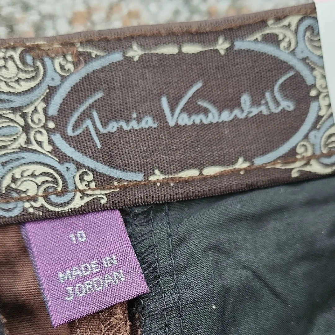 Gloria Vanderbilt Stretch Straight Leg Pants Brown 10 - Image 2