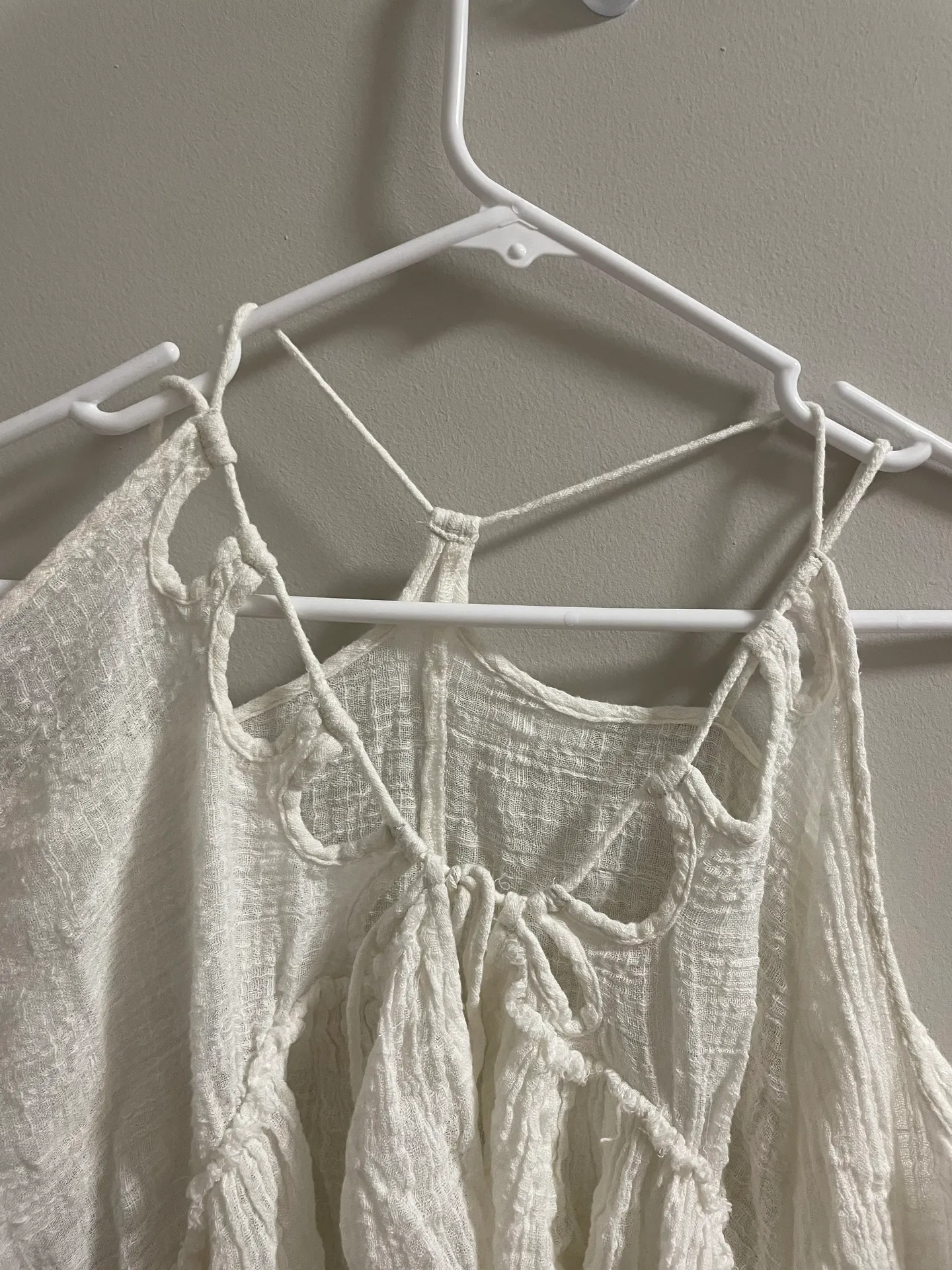 FP One Cold Shoulder White Cut Out Blouse - Image 3