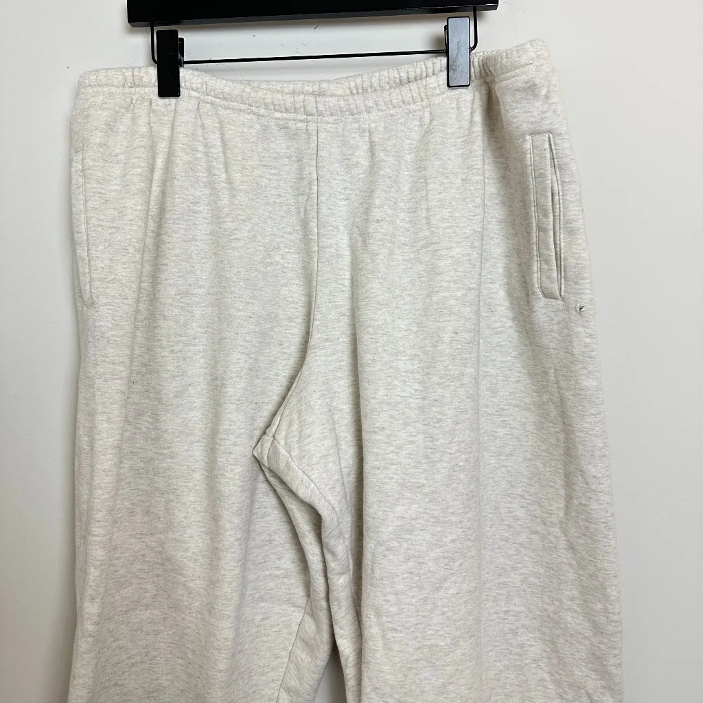 SKIMS Cotton Blend Fleece Classic Joggers in Light Heather Grey Size X-Large - Image 5