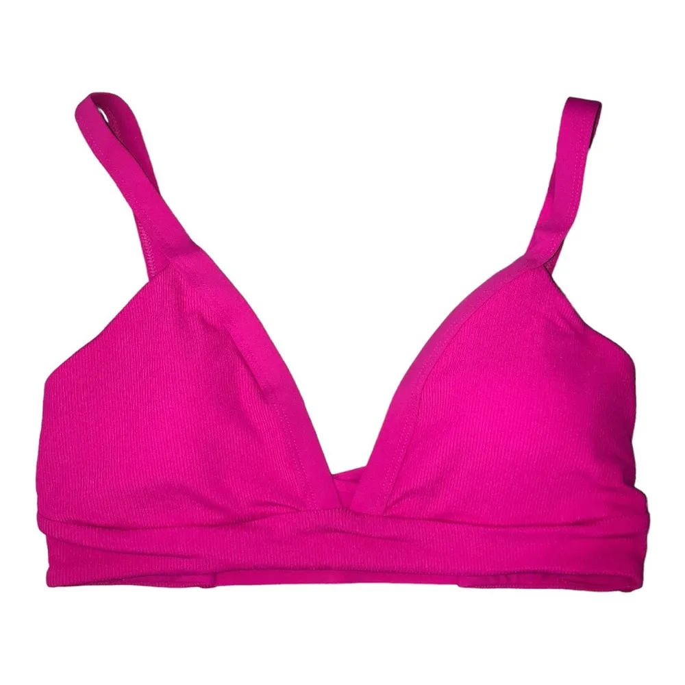 L*Space Bikini Swimwear Set Vera Top Anna Bottom Pink Ribbed Large NWT - Image 6