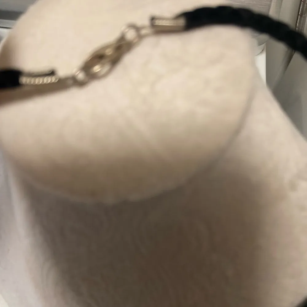 Art glass and copper large heart necklace on velvet rope w clasp Red - Image 5