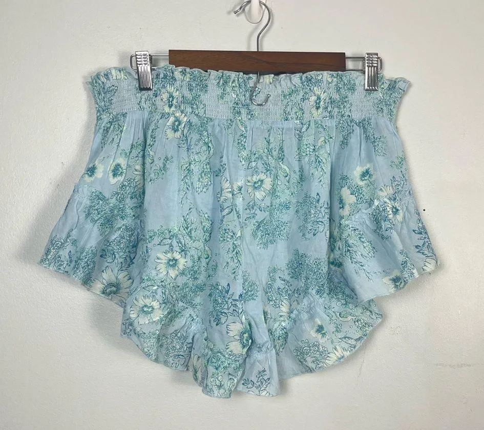 FP Intimately Floral Smocked Semi Sheer Cottage Shortie New XS Button Ditsy - Image 7