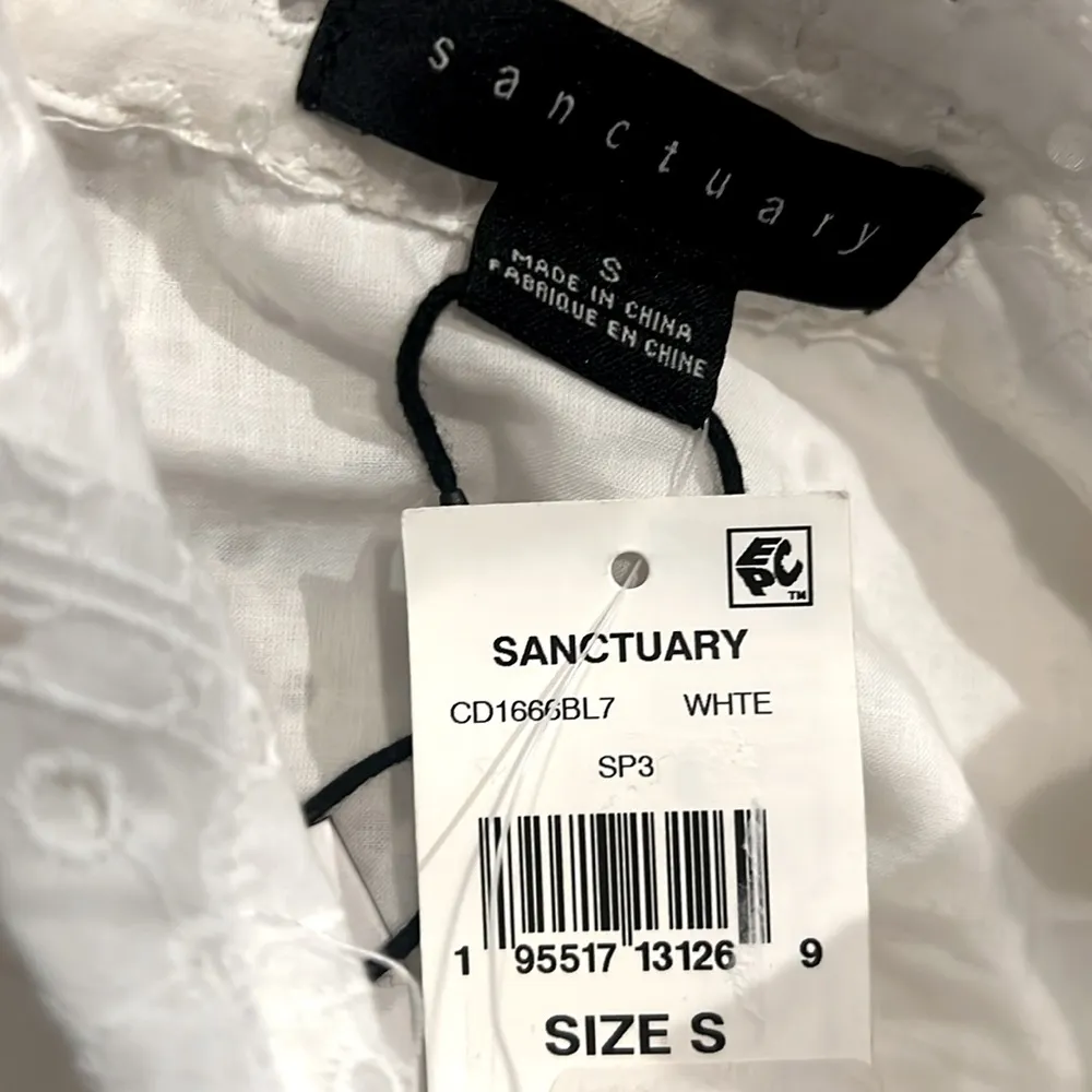 Sanctuary Heirloom Collared Midi Shirtdress in White, Size S NEW w/Tag - Image 9