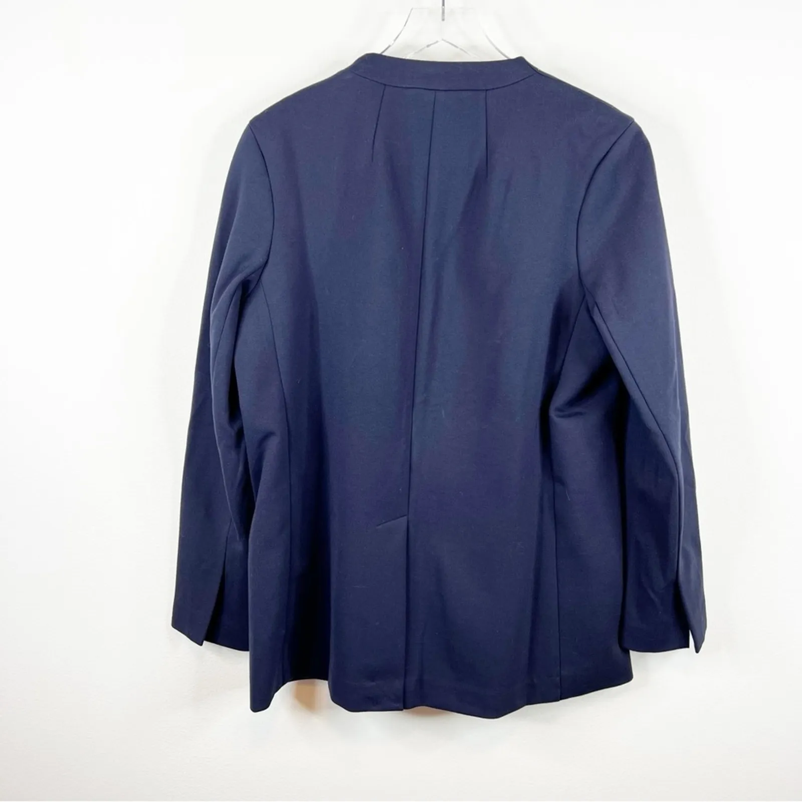 NWT‎ Spanx Perfect Collarless Blazer M Blue - Image 4