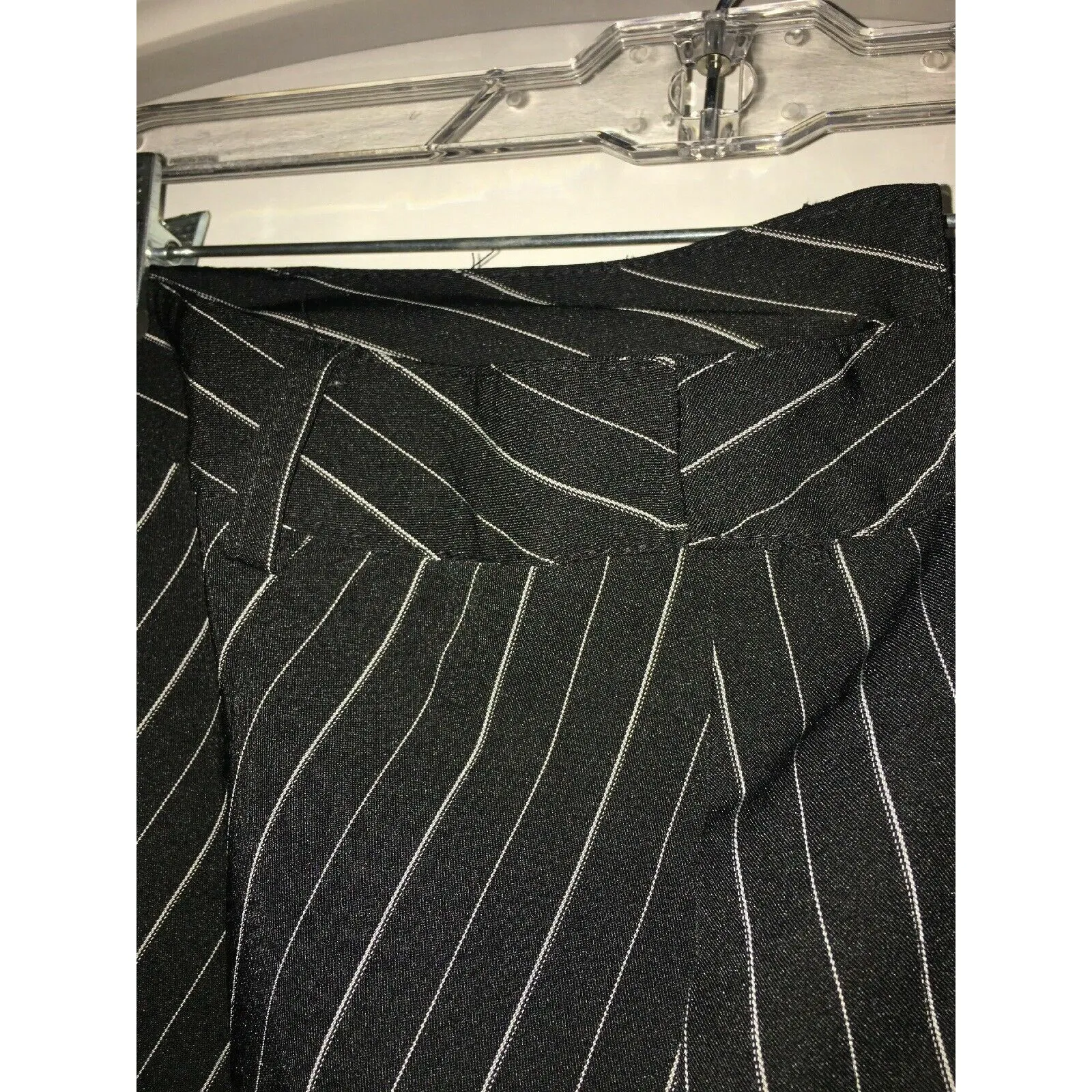 Park Avenue Women's Juniors Striped Mini Dress Shorts Size 13 Black White - Image 8