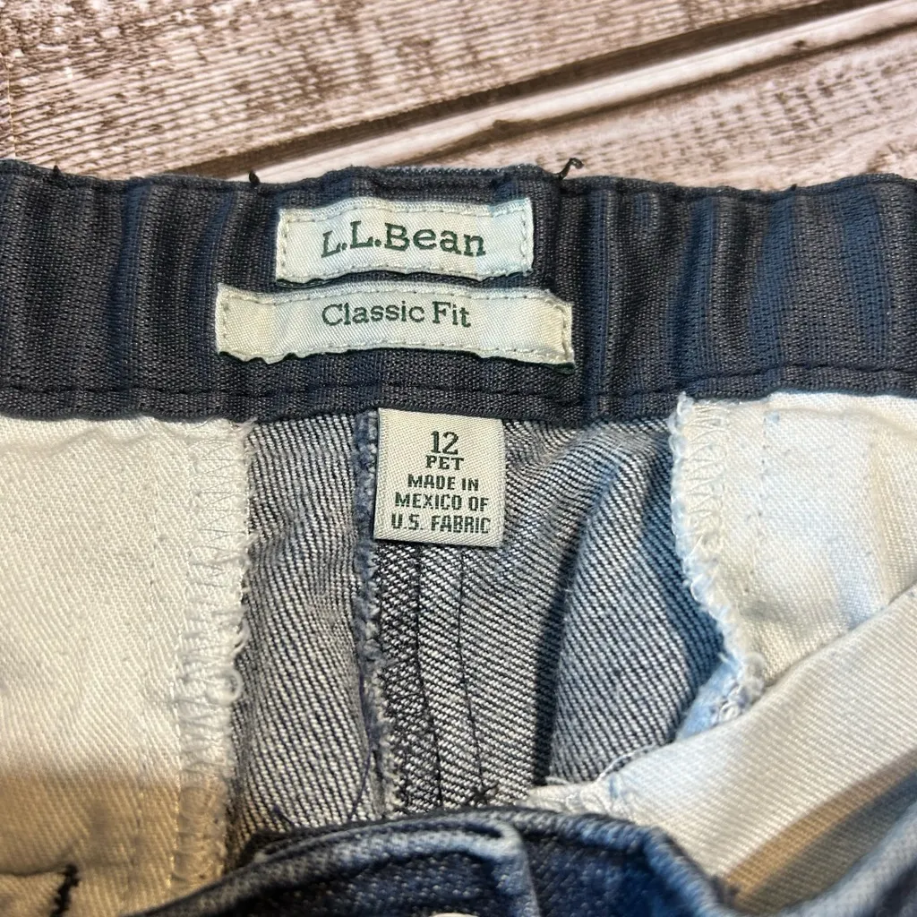 L.L. Bean Classic Fit Denim Jeans Blue Size 12P - Image 4