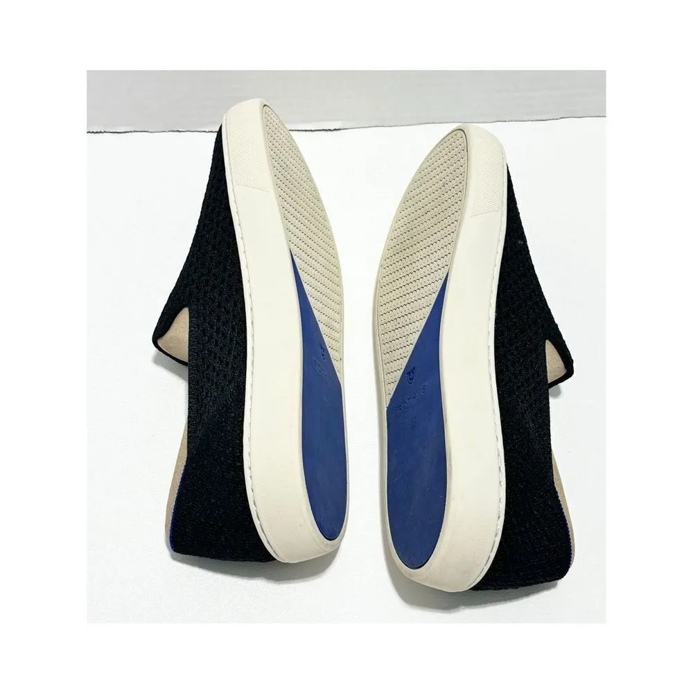 Rothy’s The Sneaker Honeycomb Knit Textured Slip On Shoes Flat Black Womens 11.5 - Image 10