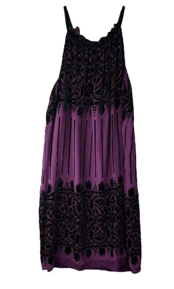 Maxx Studio velvet and chiffon shift sz M - Image 2