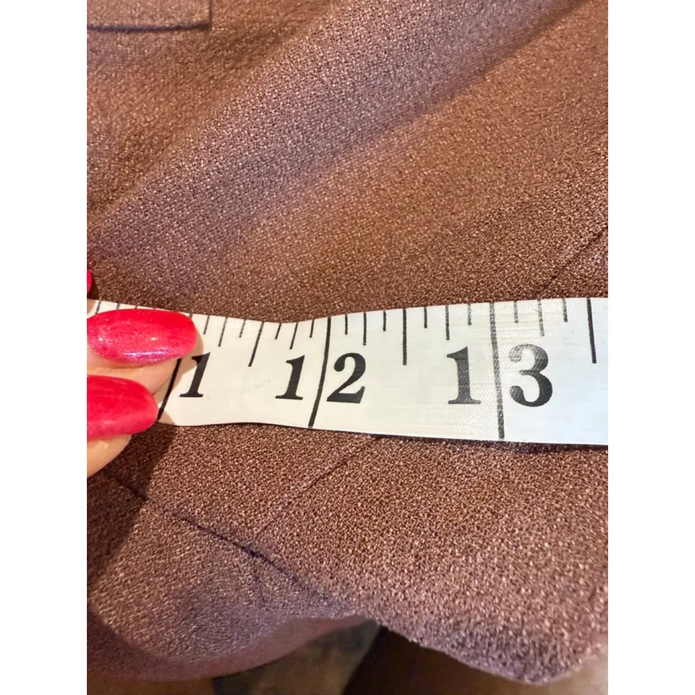 Bar III Brown Paperbag Waist Ankle Cropped Pants XS - Image 5