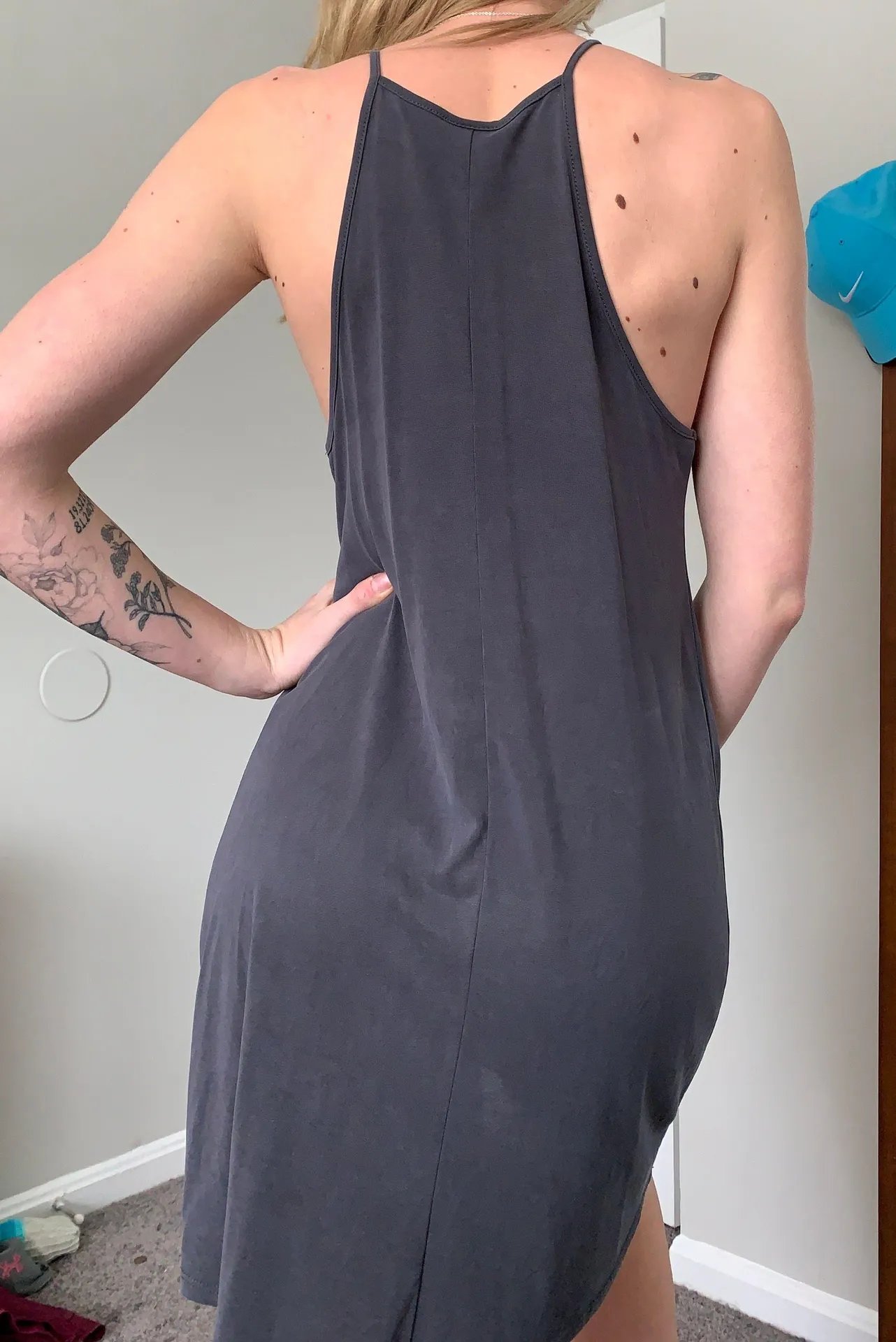 Alya Grey Swing Dress - Image 3